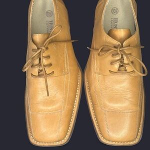 Men’s Tan Leather Lace-Up Shoes – Hunter’s Bay Collection